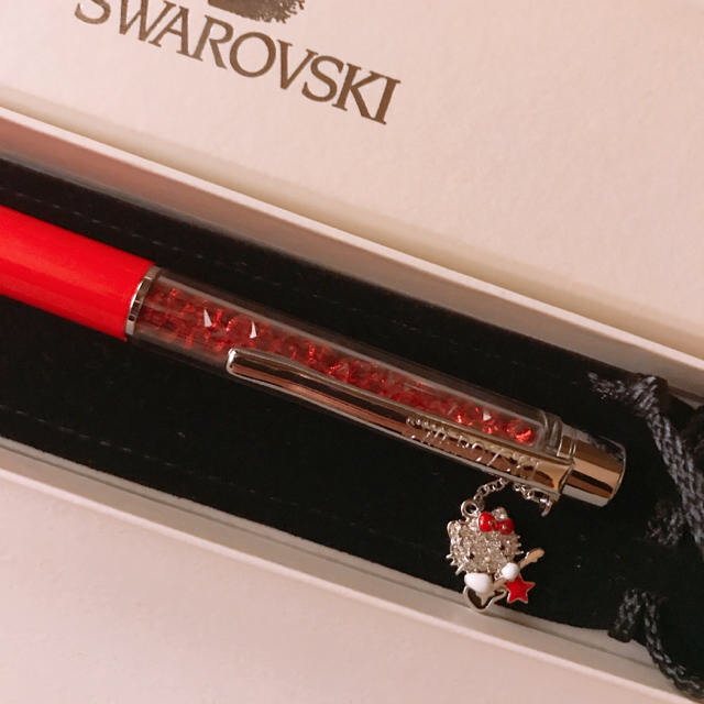 SWAROVSKI(スワロフスキー)のスワロフスキー×キティ♡コラボ ボールペン インテリア/住まい/日用品の文房具(ペン/マーカー)の商品写真