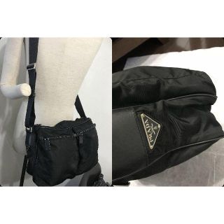 【状態○ 良品】PRADA プラダ メッセンジャーバッグ ショルダーバッグ 黒