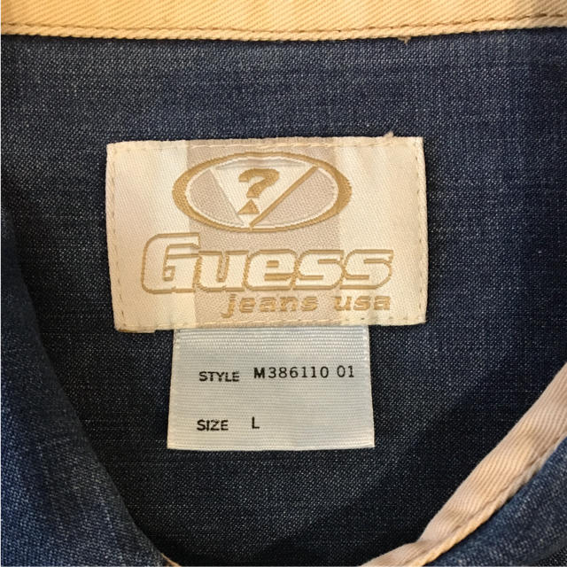 GUESS(ゲス)の超希少 90s ビンテージ guess デニム カバーオール ジャケット メンズのジャケット/アウター(Gジャン/デニムジャケット)の商品写真