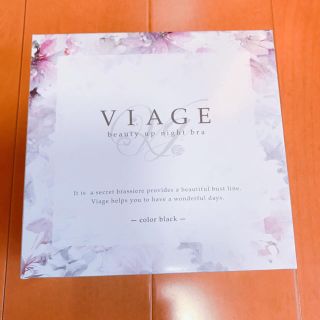 viage ヴィアージュナイトブラ ブラック Ｍサイズ(ブラ)