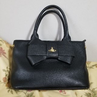 ヴィヴィアンウエストウッド(Vivienne Westwood)のゲリラSALE【美品】VivienneWestwoodリボンのハンドバッグ(ハンドバッグ)