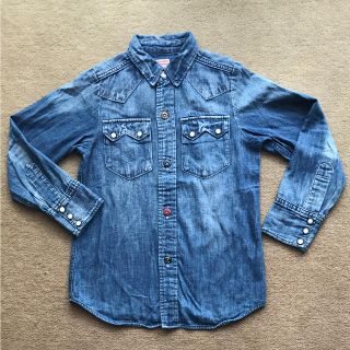 デニムダンガリー(DENIM DUNGAREE)のDENIM DUNGAREE デニムシャツ キッズ130(ブラウス)