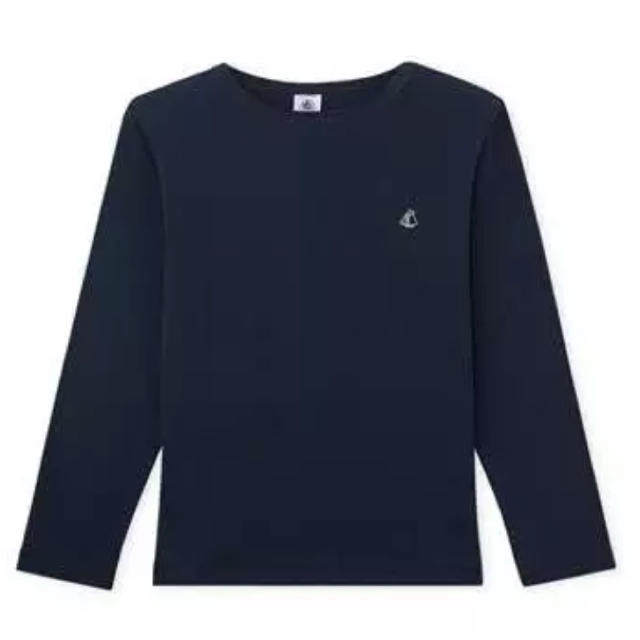 PETIT BATEAU(プチバトー)の新品☆プチバトー  5ans 110cm ロゴ入り 長袖Tシャツ キッズ/ベビー/マタニティのキッズ服男の子用(90cm~)(Tシャツ/カットソー)の商品写真