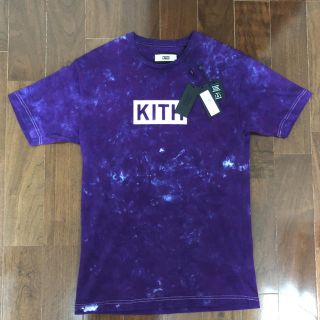 KITH SOLID DYE TEE PURPLE SIZE xs(Tシャツ/カットソー(半袖/袖なし))