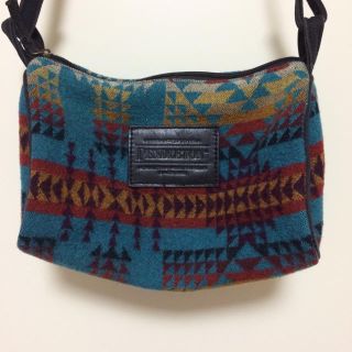 ペンドルトン(PENDLETON)のPendleton ペンドルトン ドップバッグ ショルダー ネイティブ柄 ブルー(ショルダーバッグ)