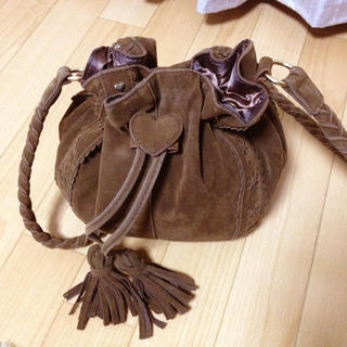 リズリサ(LIZ LISA)の購入者仮決定 スウェード素材の巾着バッグ(ショルダーバッグ)
