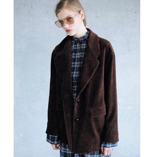 マウジー(moussy)のMOUSSY 新作 CORDUROY SINGLE JACKET 新品(テーラードジャケット)