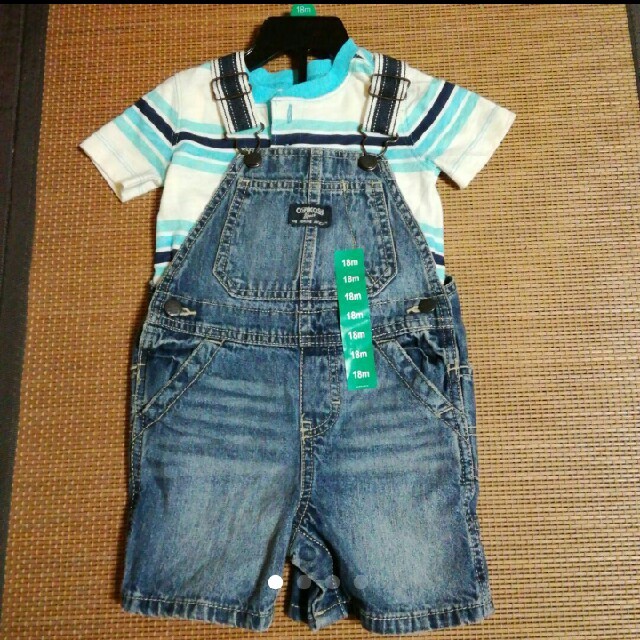 OshKosh(オシュコシュ)のオシュコシュ オーバーオール セットアップ キッズ/ベビー/マタニティのベビー服(~85cm)(カバーオール)の商品写真