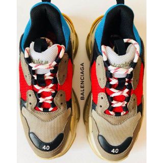 バレンシアガ(Balenciaga)の本物美品 BALENCIAGA バレンシアガ triple S 40 マルチ(スニーカー)