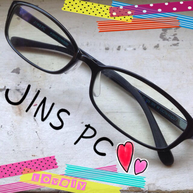 JINS PC スクエア(*^_^*) レディースのファッション小物(サングラス/メガネ)の商品写真
