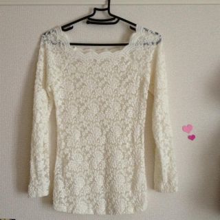 ディーホリック(dholic)のレース刺繍トップス(カットソー(長袖/七分))