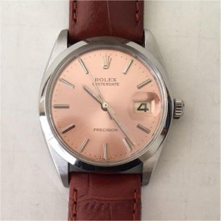 ロレックス(ROLEX)のROLEX ロレックス アンティーク ピンク文字盤 要オーバーホール(腕時計(アナログ))