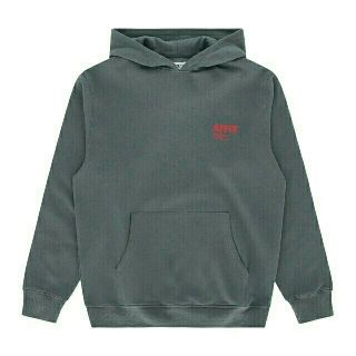 コムデギャルソン(COMME des GARCONS)のMサイズ AFFIX LOGO PRINT HOODED SWEAT GREY(パーカー)