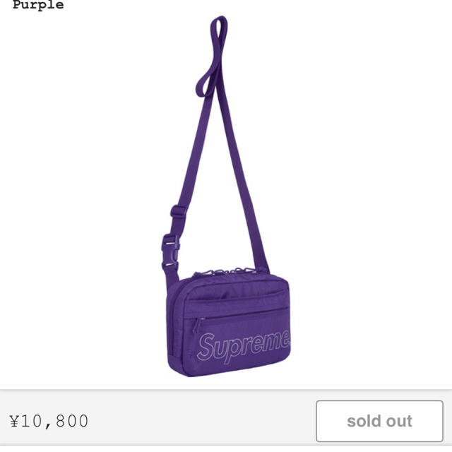 supreme Shoulder Bag Purple ショルダーバッグ 紫