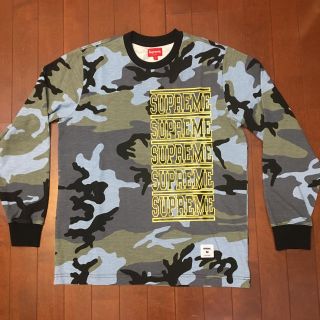 シュプリーム(Supreme)のシュプリーム  迷彩柄 コットン ロング T shirt 新品 サイズM(Tシャツ/カットソー(七分/長袖))