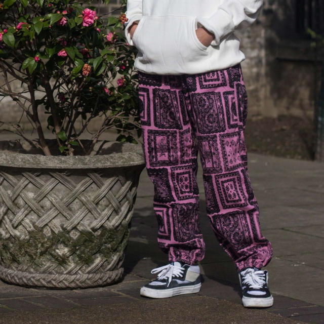 supreme laces pant S pink ピンク パンツ