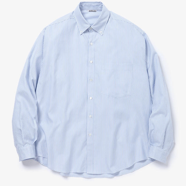 AURALEE/オーラリー/FINX SHUTTLE OX BD SHIRTSメンズ