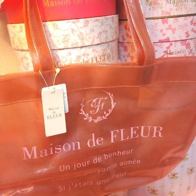 Maison de FLEUR(メゾンドフルール)の新品タグつき♡メゾンドフルールクリアトート レディースのバッグ(トートバッグ)の商品写真