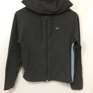 リーボック(Reebok)のreebok リーボック スエット パーカー グレー M ビッグシルエット 古着(パーカー)