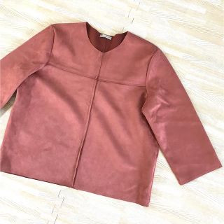 ザラ(ZARA)の未使用品！ZARA スウェードカットソー(カットソー(長袖/七分))