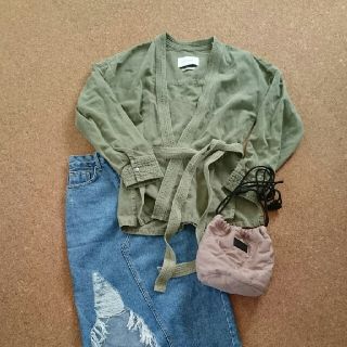 ザラ(ZARA)のZARA  カーキジャケット(ミリタリージャケット)