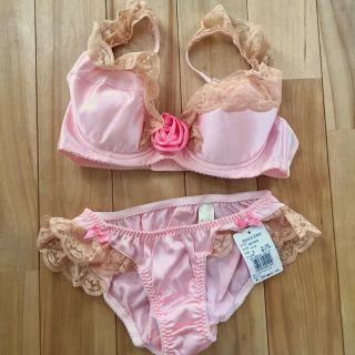 ピーチジョン(PEACH JOHN)のPEACH JOHN♡ベルサイユブラ 小花柄ネグリジェブラ 2SET(ブラ&ショーツセット)