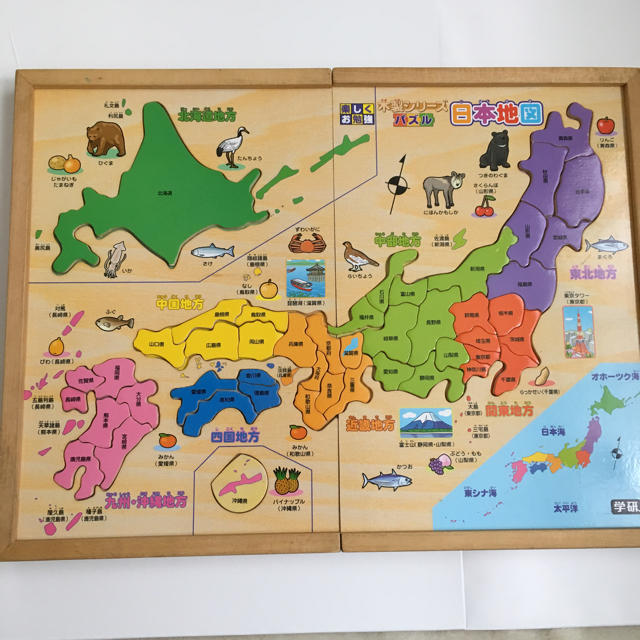 日本地図パズル 木製 47都道府県の通販 By ルビー S Shop ラクマ