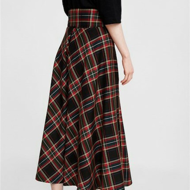 ZARA(ザラ)のチェック　スカート レディースのスカート(ロングスカート)の商品写真