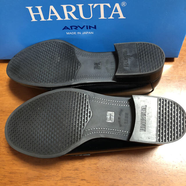 HARUTA(ハルタ)のジャスミン様専用ですHARUTA 黒 ローファー 23EE 男女兼用？ レディースの靴/シューズ(ローファー/革靴)の商品写真