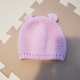 ベビーギャップ(babyGAP)の【美品】baby GAP ニット帽 女の子 46㎝(帽子)