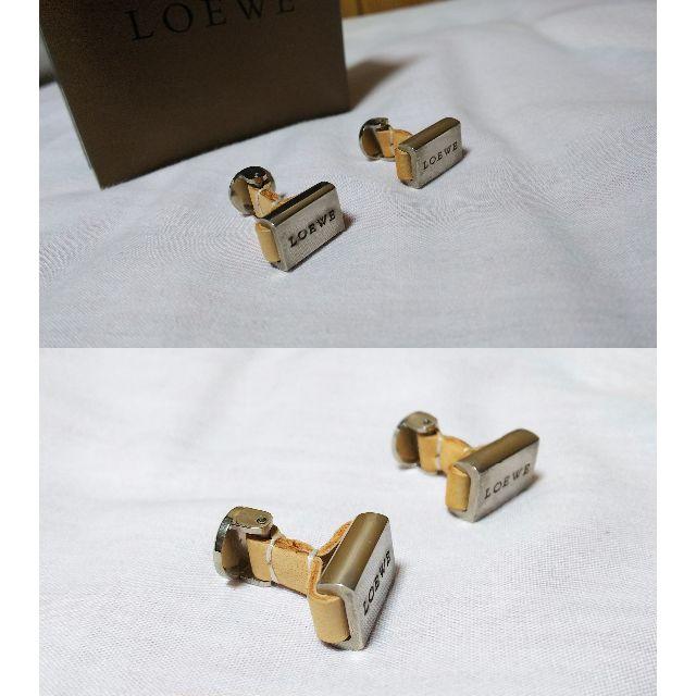 LOEWE(ロエベ)の正規 ロエベ ヴィンテージ アマソナ ロゴエンブレムカフス コンビカフリンクス メンズのファッション小物(カフリンクス)の商品写真