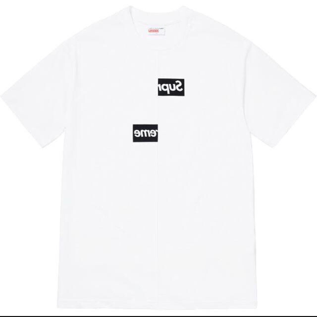 （希少S）白 Supreme/COMME des GARÇONSTシャツ/カットソー(半袖/袖なし)