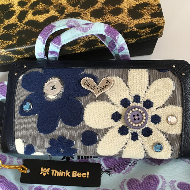 シンクビー ブルーカナリー 長財布　Think Bee