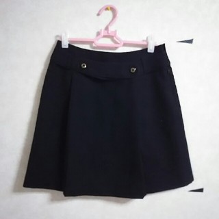 コムサイズム(COMME CA ISM)の黒色 台形スカート 丈46(ミニスカート)