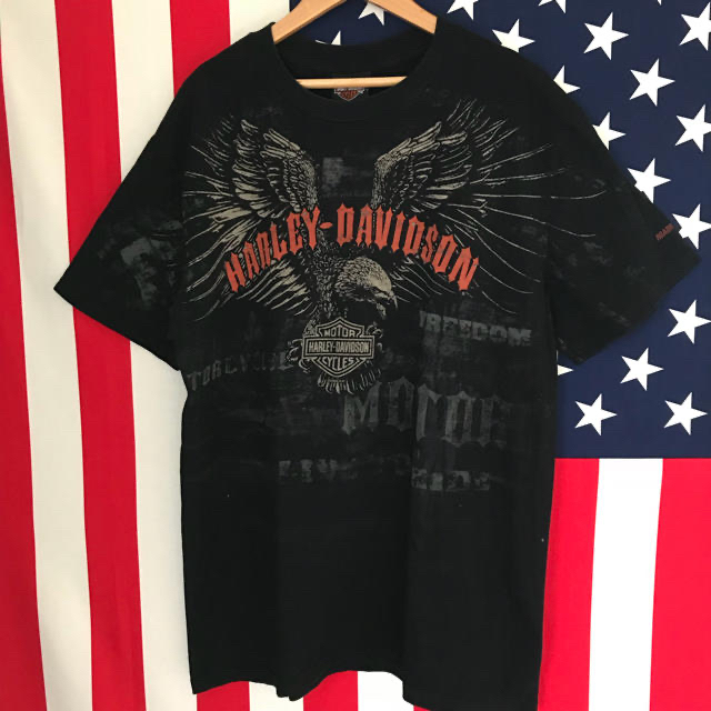 Harley Davidson(ハーレーダビッドソン)のUSA古着 ハーレーダビッドソン Tシャツ L メンズのトップス(Tシャツ/カットソー(半袖/袖なし))の商品写真