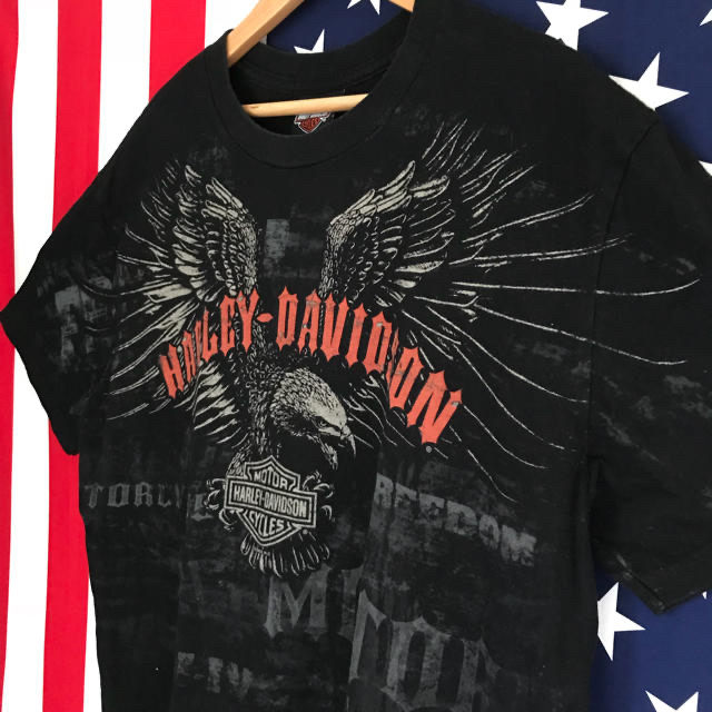 Harley Davidson(ハーレーダビッドソン)のUSA古着 ハーレーダビッドソン Tシャツ L メンズのトップス(Tシャツ/カットソー(半袖/袖なし))の商品写真