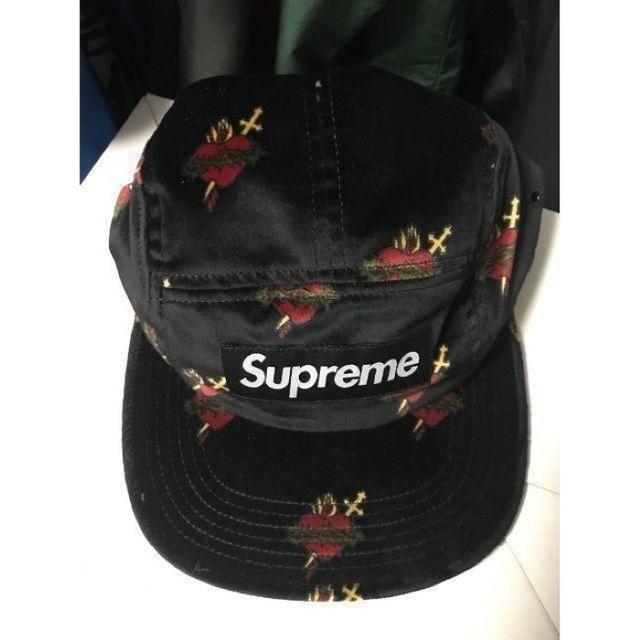 Supreme Sacred Hearts Camp Cap 黒 Black