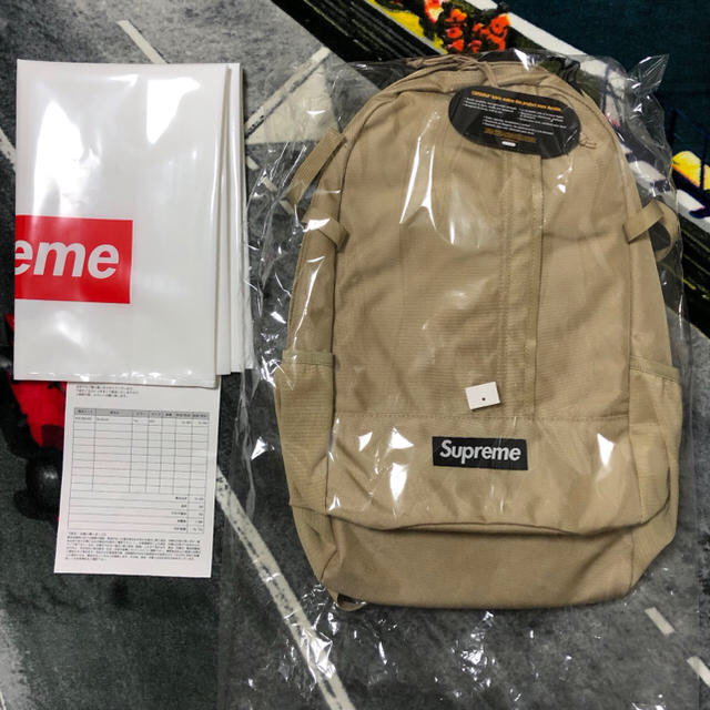 18SS 国内正規品 新品 Supreme Backpack Tan ベージュ