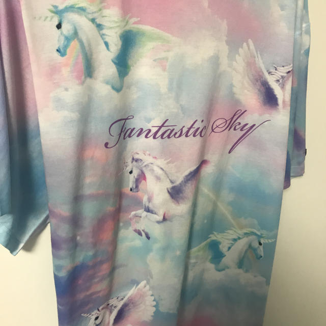 送料無料 通販 ファッション MILKBOY ユニコーン Tシャツ Lサイズ fantastic sky Tシャツ(半袖/袖なし)