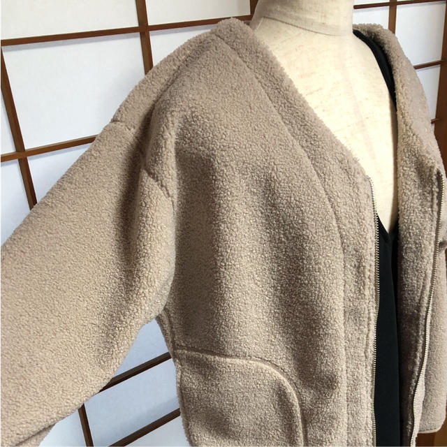 LEPSIM(レプシィム)の新品タグ付き レプシィム ボアジップブルゾン レディースのジャケット/アウター(ブルゾン)の商品写真