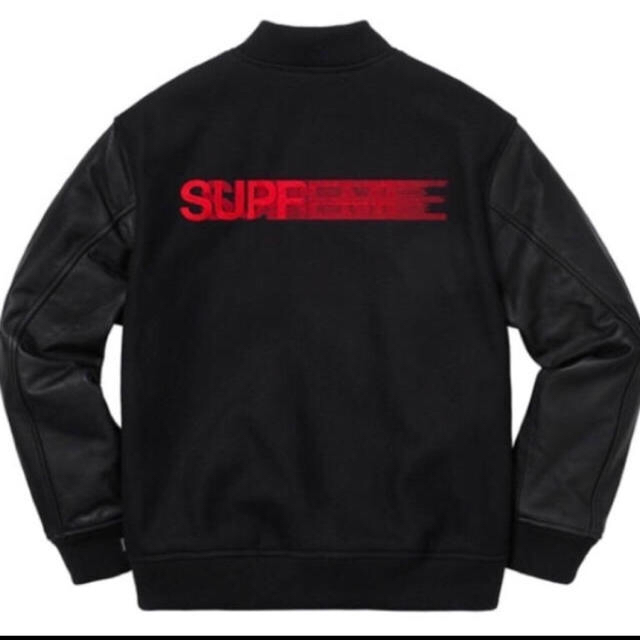 Supreme - Supreme motion logo varsity jacket  M