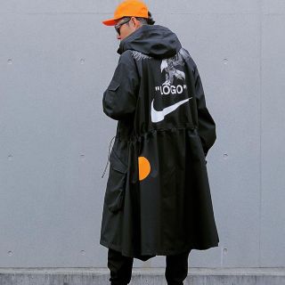 正規 OFF-WHITE オフホワイト ナイロンコート