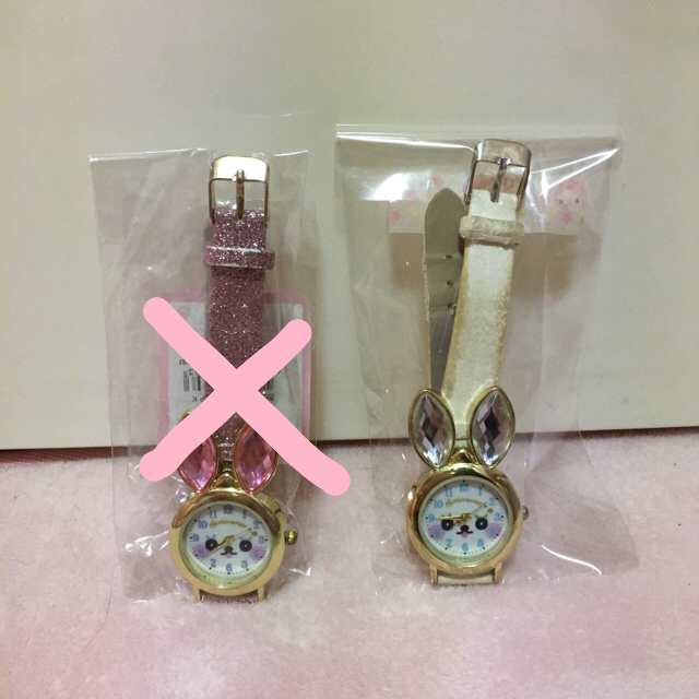 SWIMMER(スイマー)のスイマー♡うさぎキラキラウォッチ白 レディースのファッション小物(腕時計)の商品写真