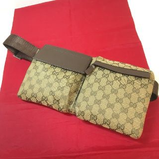 グッチ(Gucci)のグッチ　ウエストポーチ　GGキャンバス(ポーチ)