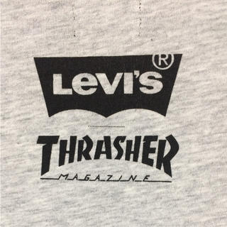 スラッシャー(THRASHER)の新品 リーバイス×スラッシャー  限定コラボTシャツ SUPREME グレー M(Tシャツ/カットソー(半袖/袖なし))