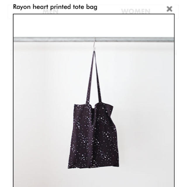 PHEENY RAYON HEART PRINTED TOTE BAG
