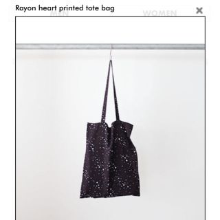 フィーニー(PHEENY)のPHEENY RAYON HEART PRINTED TOTE BAG(トートバッグ)