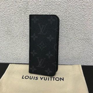 ルイヴィトン(LOUIS VUITTON)のルイヴィトン　iPhoneケース　美品☆　フォリオ　エクリプス(iPhoneケース)