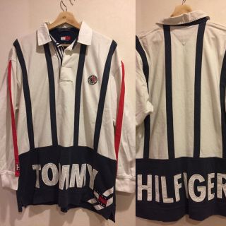 トミーヒルフィガー(TOMMY HILFIGER)のTommy Hilfiger 90s マルチカラー クレイジーパターン(Tシャツ/カットソー(七分/長袖))