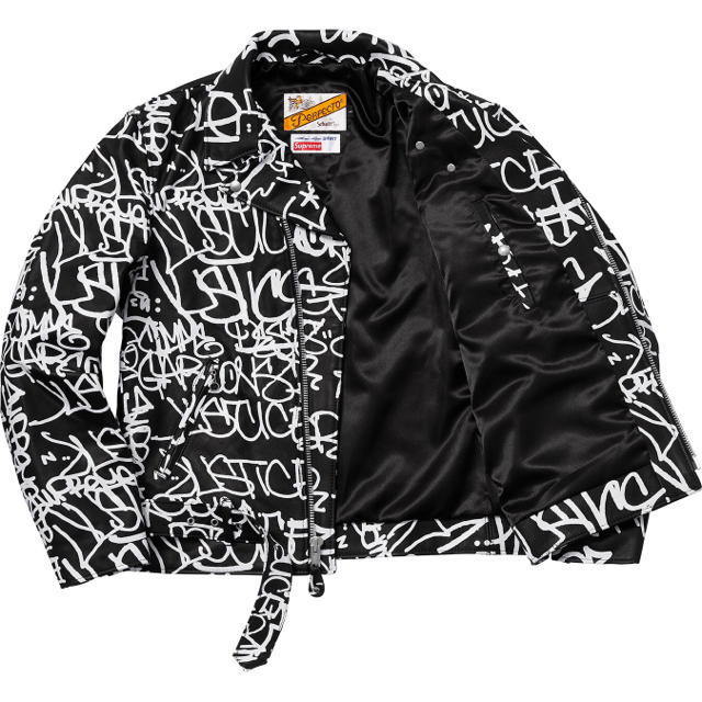 Supreme(シュプリーム)のSupreme  Schott Perfecto Leather Jacket メンズのジャケット/アウター(ライダースジャケット)の商品写真